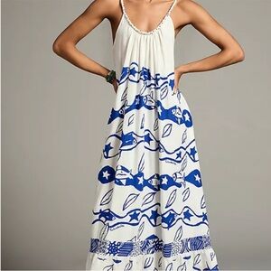 Farm Rio + Alberto Pitta Waves Maxi Dress